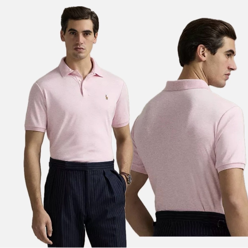 Ralph Lauren Men’s Classic fit Light Pink Shirt, size large NWOT Short Sleeve